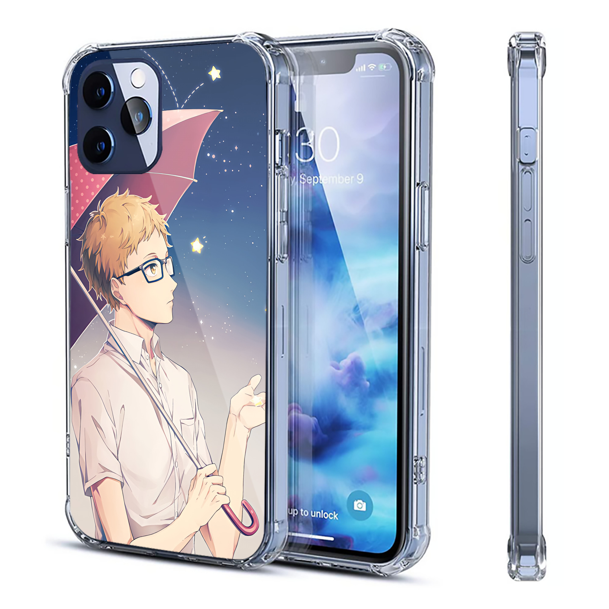（画像用） ハイキュー!! Haikyu!! 【iPhone 12シリーズ対応】透明スマホケース（クリアソフトケース）